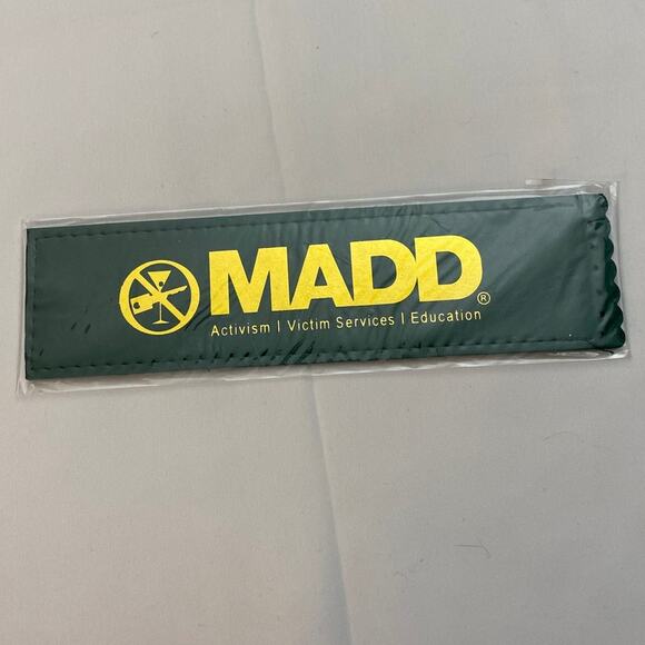 MADD Laser cut Fabric Bookmark Mothers Against Drunk Driving BRAND NEW NWT - Picture 1 of 7